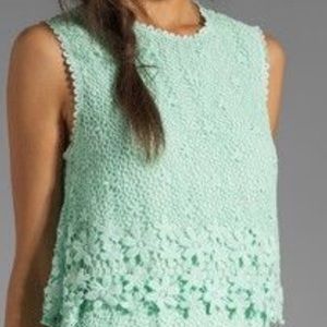Dolce Vita Mint Lace Tank